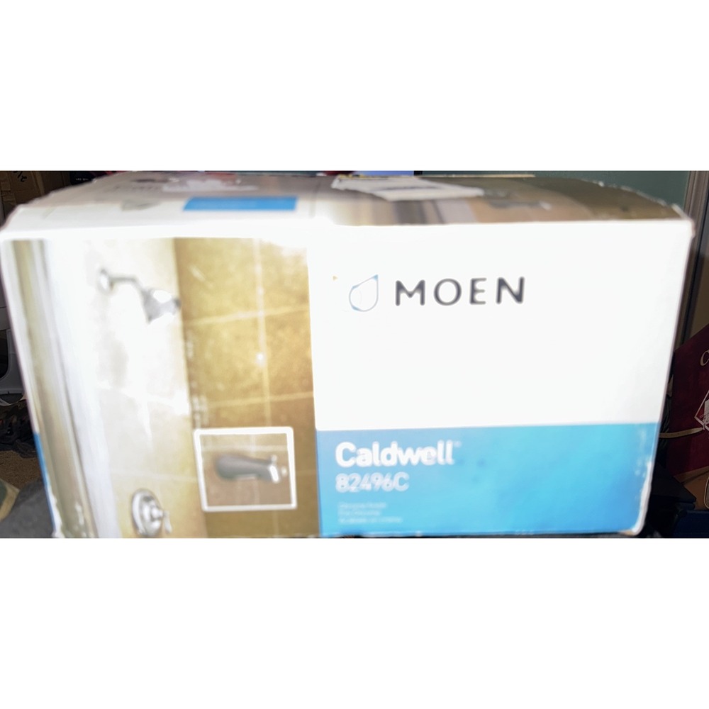 Moen Caldwell 82496C Chrome Finish Tub Faucet Shower Head Handle New Open‎ Box